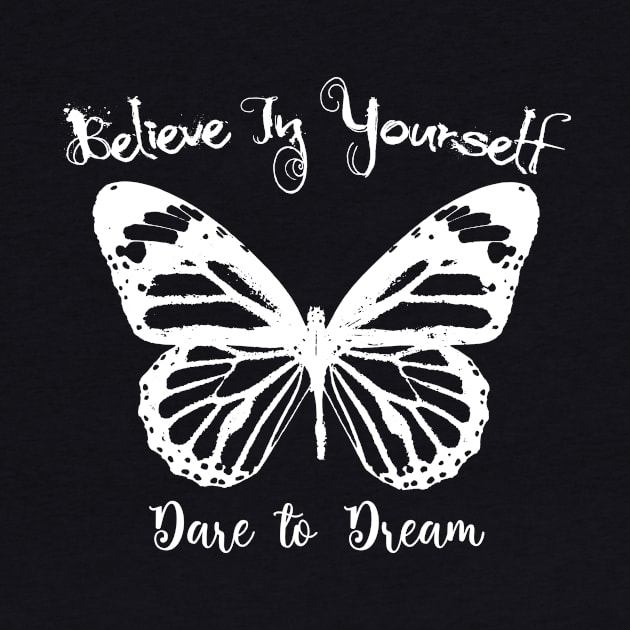 Believe in yourself in Light Font by Wizardbird